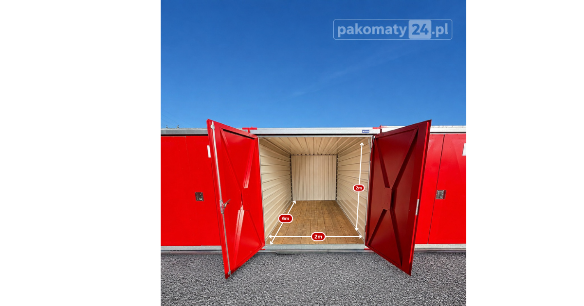 Boks magazynowy Pakomat 12 m² – wymiary