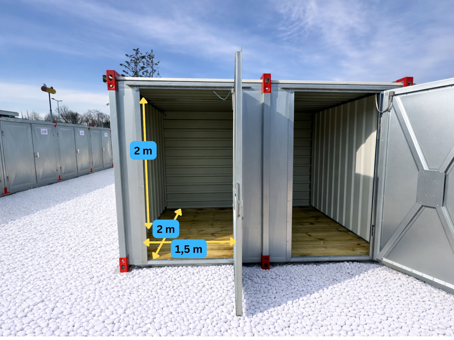 Boks magazynowy Pakomat 3 m² – wymiary