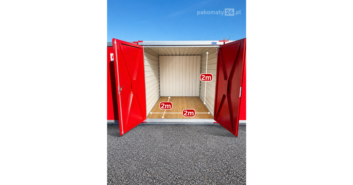 Boks magazynowy Pakomat 4 m² – wymiary